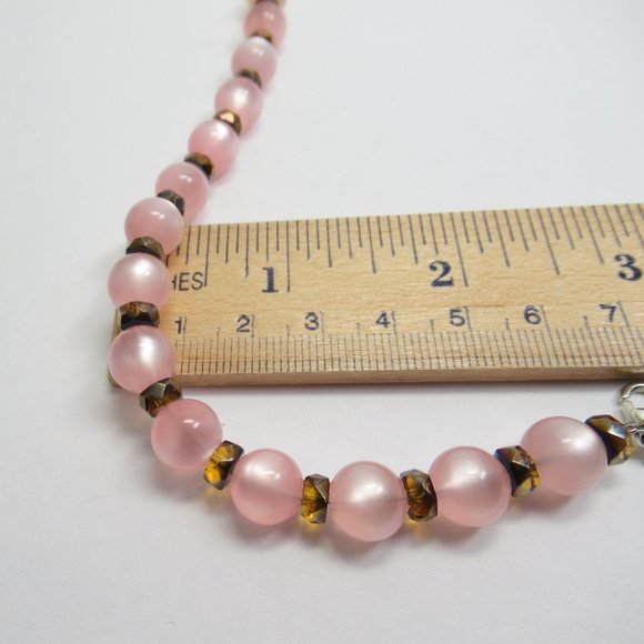 Vintage Lucite and Faceted glass bracelet - Picture 9 of 10